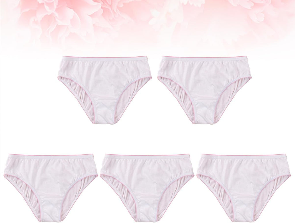 iplusmile Disposable Panties for Women 5 Pieces Cotton Breathable Postpartum Underwear Comfortable and Practical for Pregnant Women
