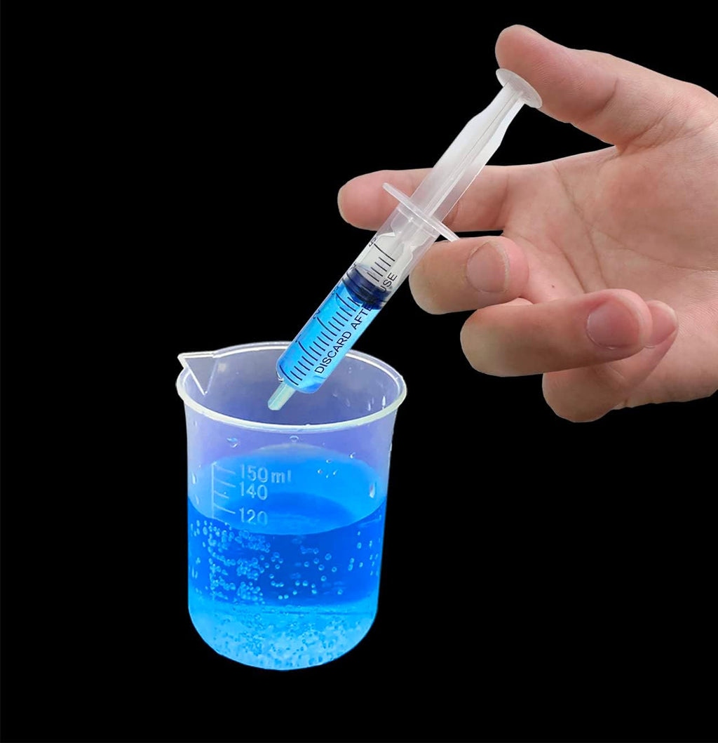 3ml Syringe for Liquid, Oral, Scientific Labs, Measurement, Dispensing, with Cap- 3 Pack 3ml Syringes