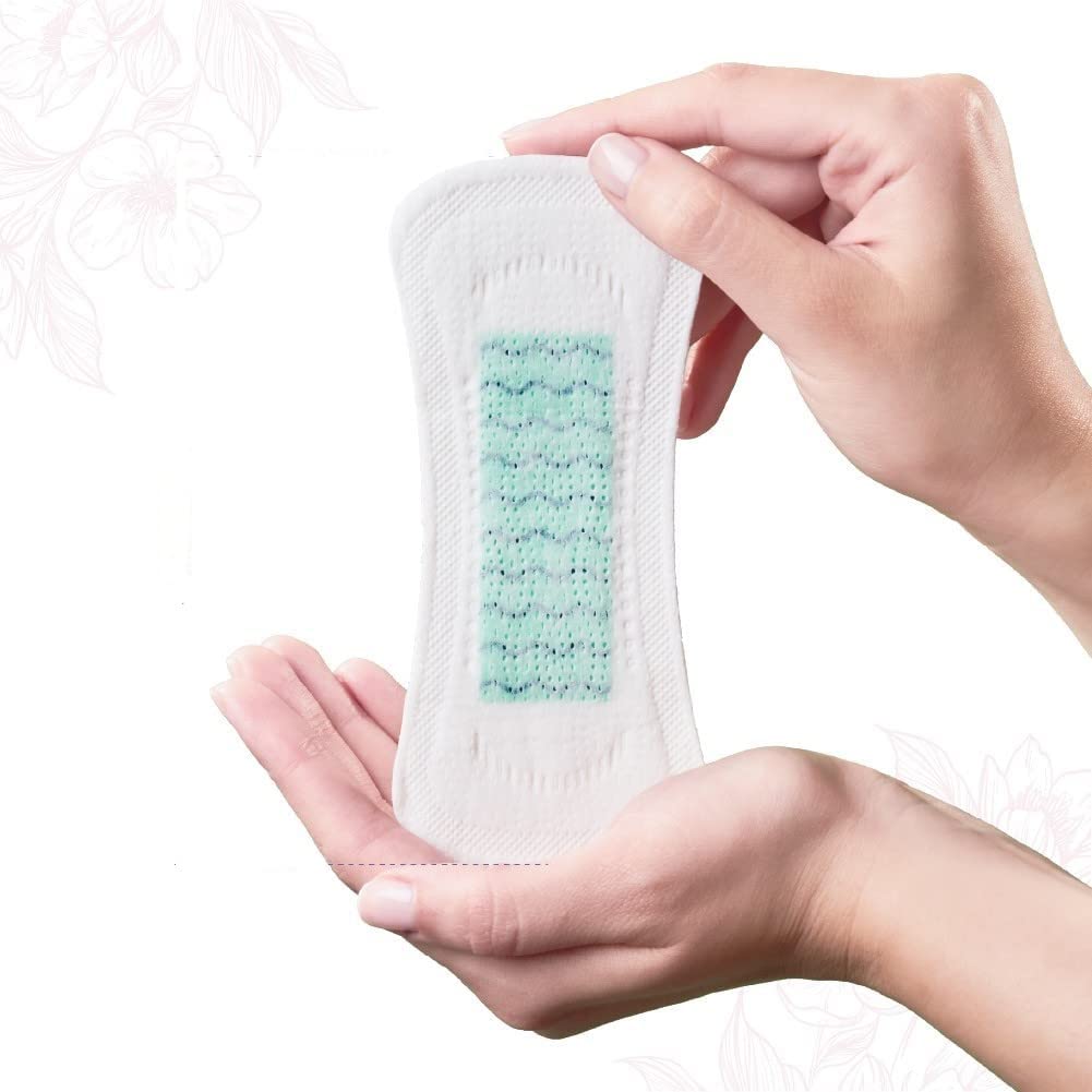Tinkle Ecoluxe Organic Panty Liners Cotton for Women, Daily Use liners, Biodegradable, for Wetness Discharge Light Flows Stains and Leaks, 185mm, long, 117 Every day Pantyliners Pads