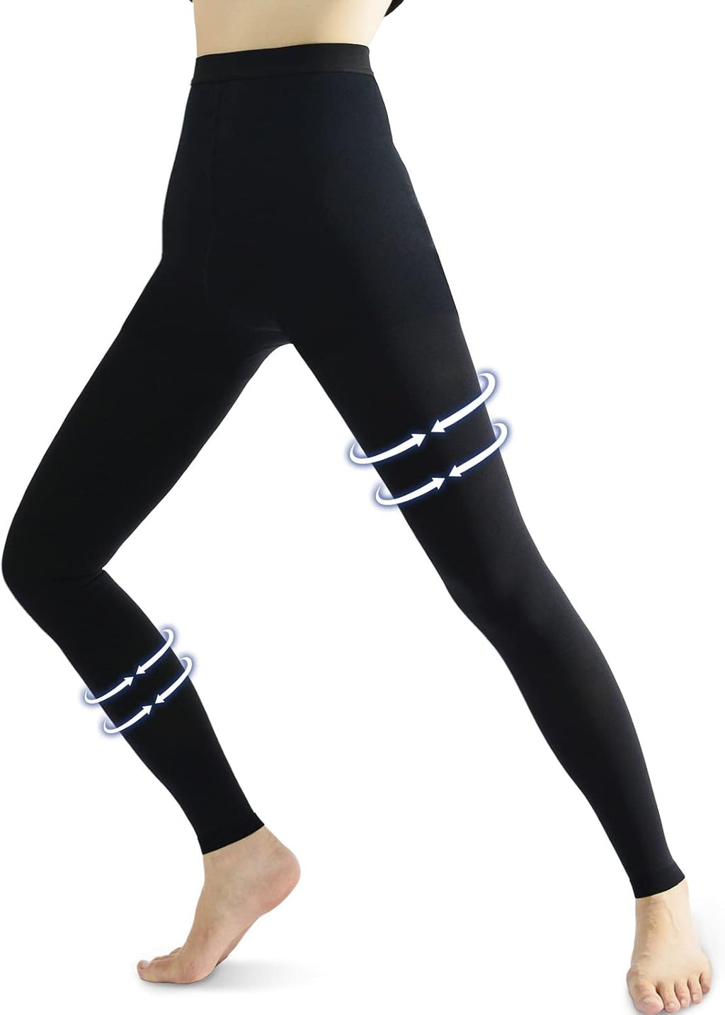 beister Compression Pantyhose 20-30 mmHg, Medical Leggings Footless Women | Firm Graduated Support; Tired, Heavy Legs; Eases Circulation; Edema; Varicose Veins; Travel; Recovery; Opaque Comfort