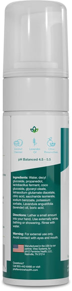 pH-D Feminine Health Boric Acid Foam Wash, Sensitive, 6 Fl Oz, Pack of 1 | Feminine Wash for Women, Intimate Wash, pH Balanced, No Added Parabens, Plant-Based