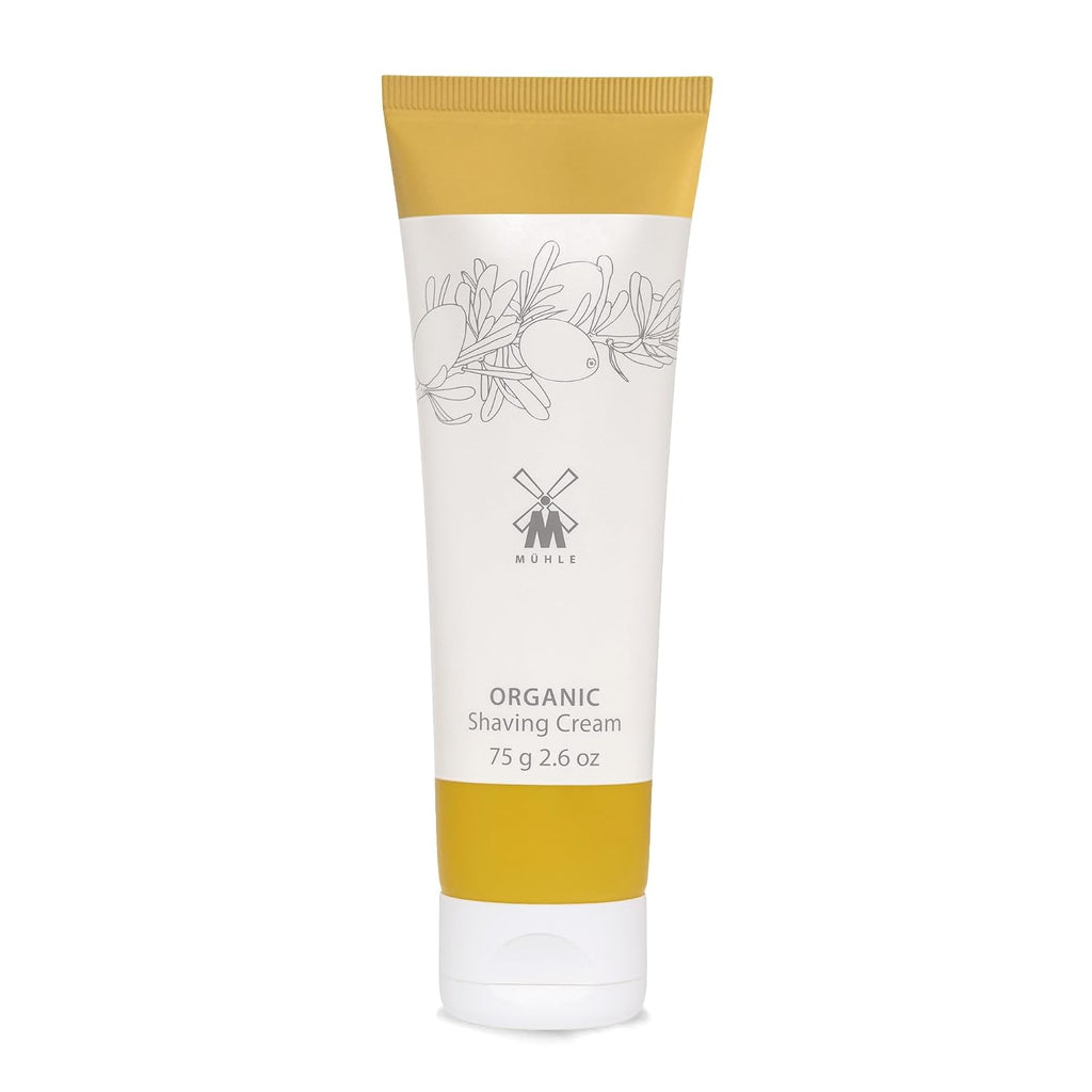 MÜHLE Organic Shaving Essentials Bundle – Includes Organic Shaving Cream (75ml) and Organic Aftershave Balm (100ml) | 100% Vegan, BDIH Certified, Natural Shaving Care with Argan Oil