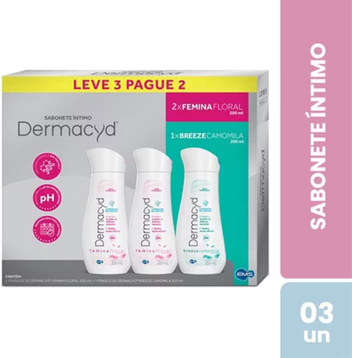 Intimate Cleansers Hypoallergenic 3 pieces 200ml