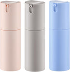 Lulupack Airless Pump Bottles Travel Size, 1 oz 3 PCS Refillable Container