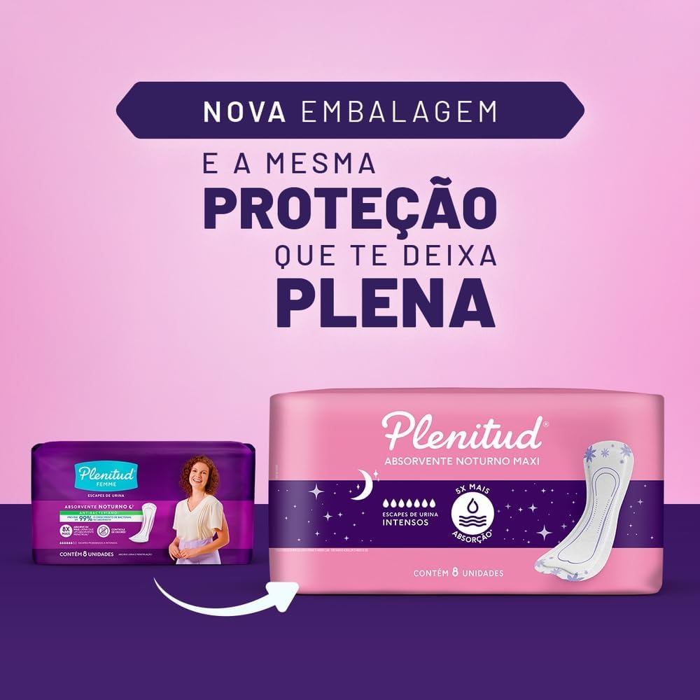 Plenitud Sanitary Pads Overnight 8 pieces