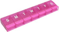 Ezy Dose Weekly (7-Day) Pill Organizer, X-Large Medicine Planner, Pink