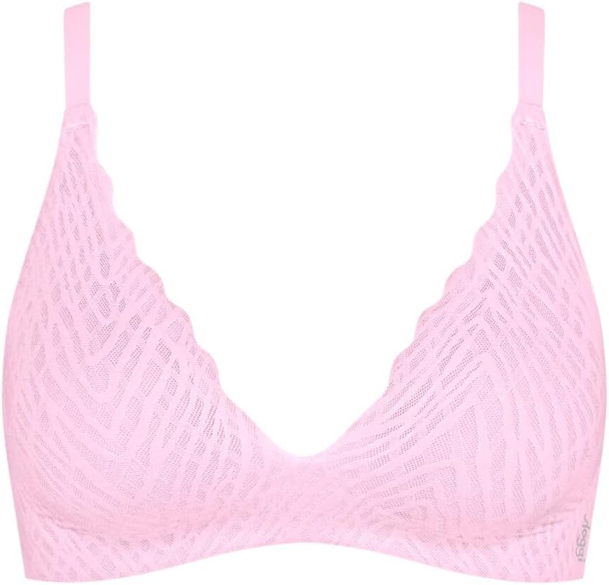 Sloggi Zero Feel Bliss The Up P Bra Padded Bra, Floral Pink, M Women