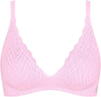 Sloggi Zero Feel Bliss The Up P Bra Padded Bra, Floral Pink, M Women