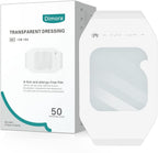 Dimora Transparent Film Dressing 50 Packs, Waterproof Adhesive Clear Bandages 4 in x 5 in, Wound Cover for IV Shield, Tattoo Aftercare Bandage,Clear Bandage Tape for Wound Care