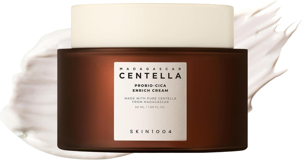SKIN1004 Probio Cica Enrich Cream, 50ml, Korean Face Moisturiser, Skin Barrier Repair Cream, Night Face Cream with Madagascar Centella, Hydrating Moisturizer for Soothing and Strengthening the Skin, Korean Skincare