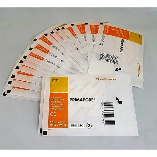 NON -WOVEN ADHESIVE WOUND DRESSING WITH ABDOSRBENT PAD, SIZE - 8.3CM X 6CM - 10PCS