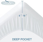Queen Size Mattress Protector Waterproof,Absorbent Fitted Sheet