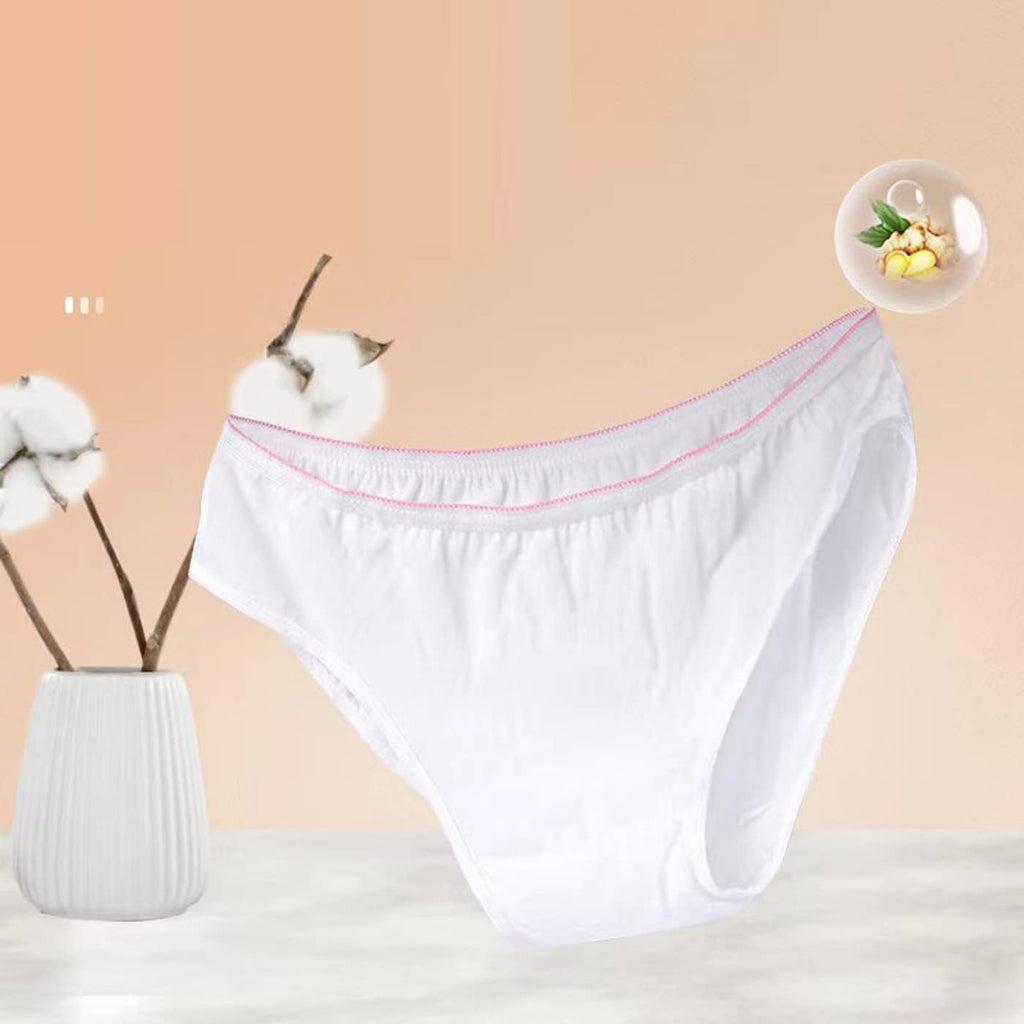 Disposable Underwear 100% Cotton Individually Wrapped 7 pieces