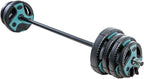 US Weight Barbell Weight Set for Home Gym with 55” padded Bar - Adjustable Weights for Exercise, Lifting, and to Build Muscle