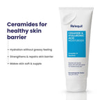 RE' EQUIL Ceramide & Hyaluronic Acid Moisturiser | Moisturizer For Face | Barrier Repair Cream | Long Lasting Hydration | Suitable For Normal To Dry Skin | 100G