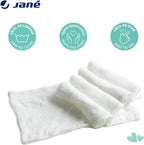 Jané 5 Washable Culottes, High Cut Briefs, One Size, Elastic Fabric, Suitable Postpartum, Hypoallergenic, White