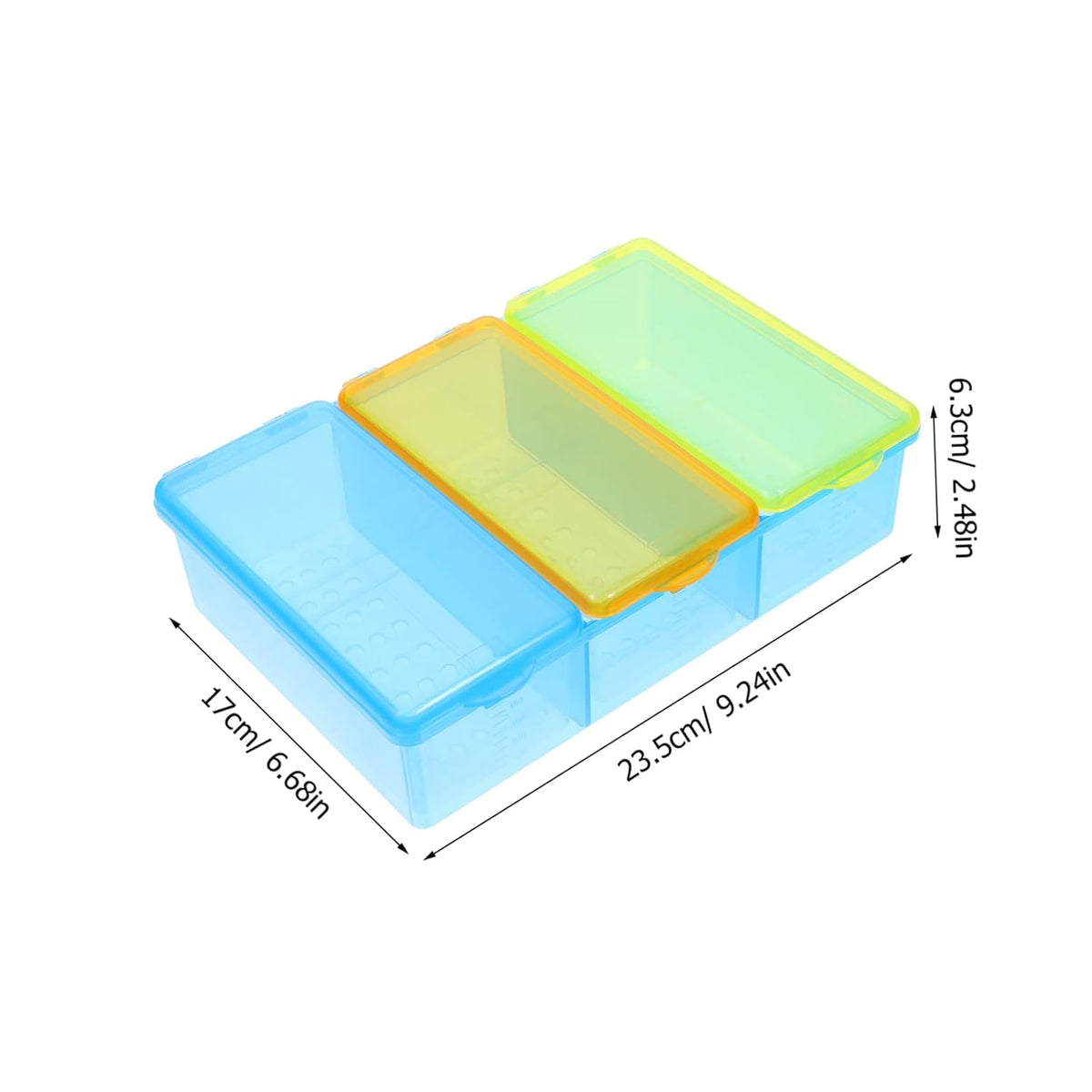Zerodeko Thermometer Storage Case Compartments Hospital Thermometer Organizer Easy Cleaning Drying Box for Home Hospital School
