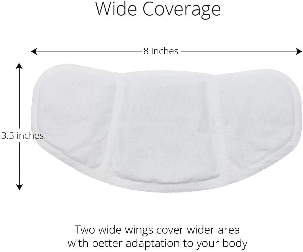 (5 Patches) CrampCareH PMS/Menstrual Cramps Relief Heat Patch with Wide Wings, FDA Registered