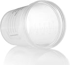 Vakly Sterile Specimen Cups 4 oz, Urine Collection Cups 3 Count | Individually bagged sterile cups with screw-on lids for urine collection, specimen testing, and secure sample handling