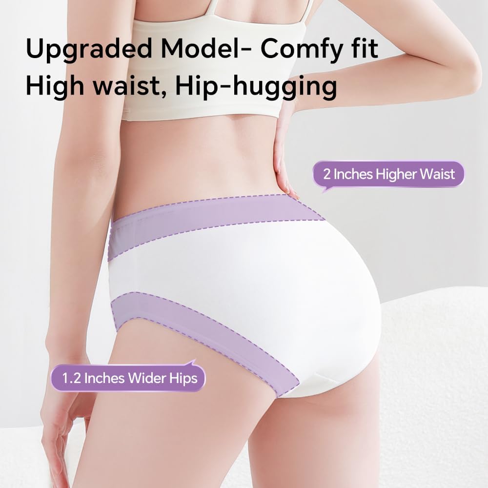 Disposable Underwear for Women, High Waisted Ladies Panties for Travel Maternity Postpartum,10/20 Pack White Briefs