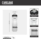 CamelBak Podium Chill Insulated Bike Squeeze Water Bottle, Cold Retention for Cycling, 21oz, Black