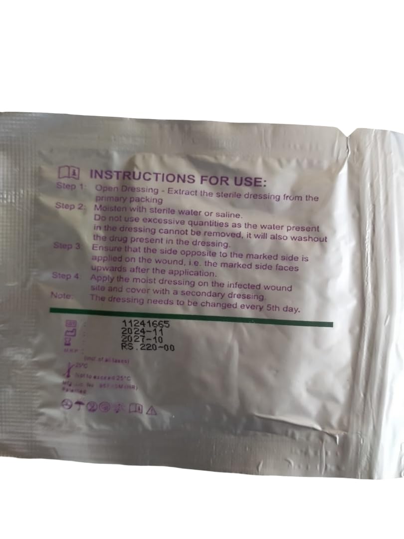 Velvert - Antimicrobial Dressing, Size : 5cm x 5cm ( 3 pcs )