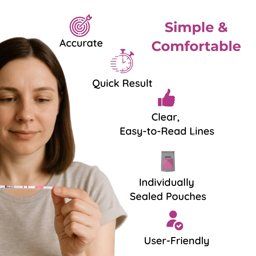 B-Arm Rapid Ovulation Test Strip Kit for Women with 10 Strips & 1 Reusable Container| 99% Accurate & Quick Results in 5 Mins| At Home Fertility Kit| Monitors Most Fertile Days for Planning Pregnancy
