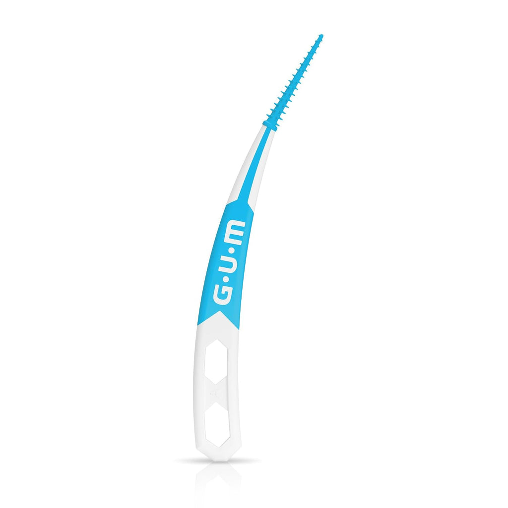 GUM Soft-Picks Advanced Tight Interdental Picks, 60 Count (3 Pack) | Soft bristles, Tapered for tight spaces, braces & bridges, Longer curved handle, Includes travel case, Disposable picks