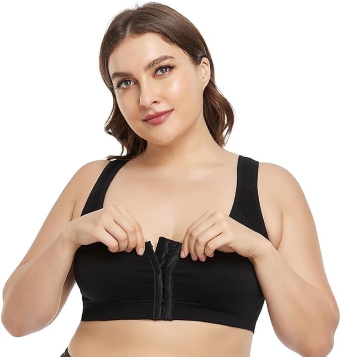 Post Surgery Bra for Women Surgical Bras Front Closure Sports Bras Breast Post Op Bra