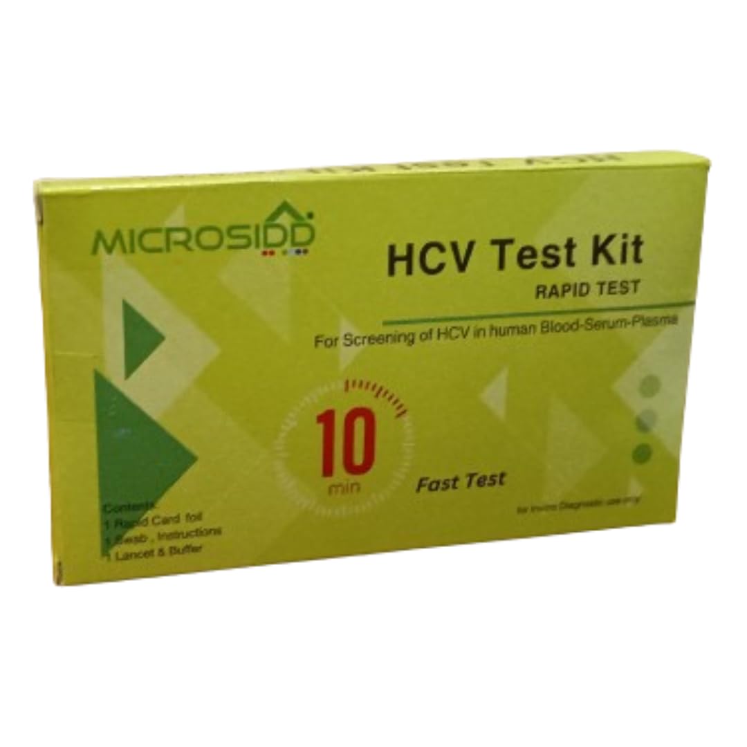 Microsidd HCV Rapid Fast Test Kit, Medical Grade, 10 Minutes Results, Single Pack