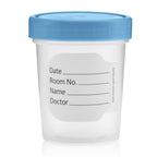 Vakly Sterile Specimen Cups 4 oz, Urine Collection Cups 3 Count | Individually bagged sterile cups with screw-on lids for urine collection, specimen testing, and secure sample handling