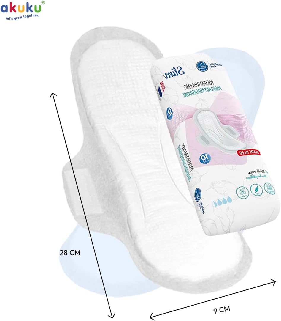 Maternity Pads Organic With Wings 10 pieces 0.5 cm