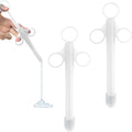 2 Lube Applicators with Soft Rounded Tip | Reusable Applicators for Men, Women and Couples (White)