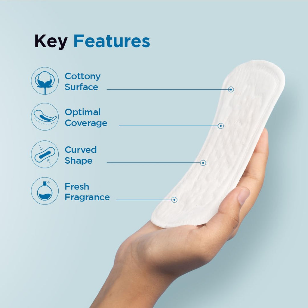 PEESAFE Panty Liners For Women Daily Use - 60 Liners | 155Mm Optimum Coverage (Small Size) | Cottony-Soft Surface| Keeps You Dry & Fresh All Day Long