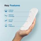 PEESAFE Panty Liners For Women Daily Use - 60 Liners | 155Mm Optimum Coverage (Small Size) | Cottony-Soft Surface| Keeps You Dry & Fresh All Day Long
