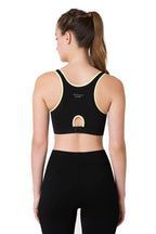 Van Heusen Women’s Cotton Sports Bra | Racerback | Medium Impact | Anti‑Bacterial Tech | Keeps you dry and Fresh | Sweat Absorbent | Ideal for Workout & Gym | Lightly padded | Slip -on Bra| Style 44004