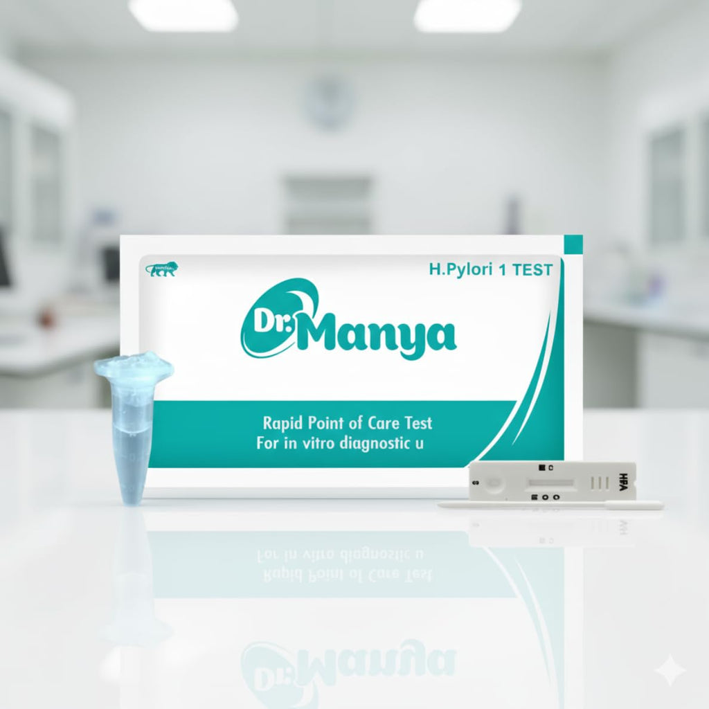 99% Accurate H. Pylori Test Kit (5 Pcs) – At-Home Rapid Self Test Card for Gut Health, Detects H Pylori & Stomach Infections, Professional Grade Test Paper for Quick Results.