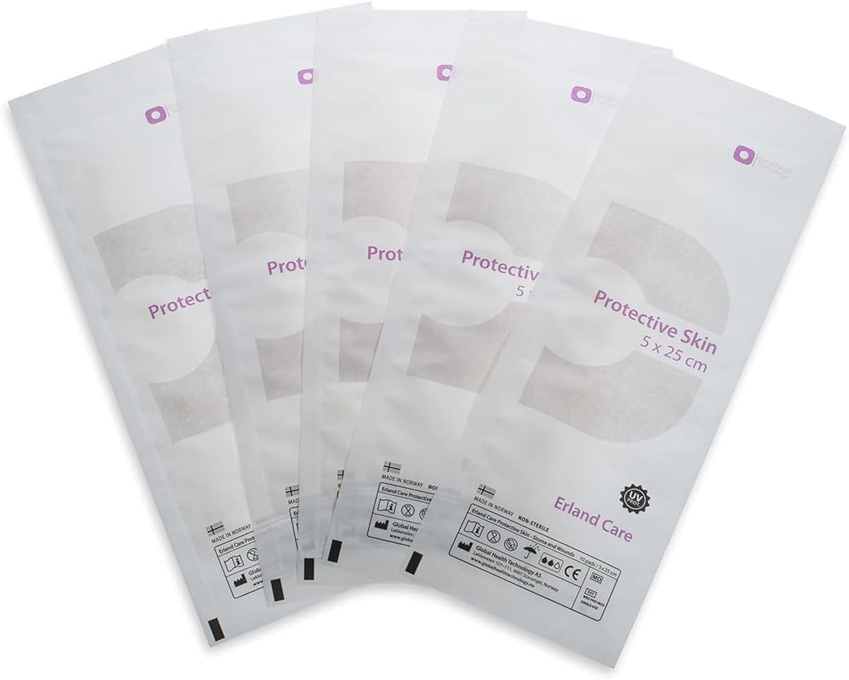 Protective Wound Care Supplies Breathable Silicone 25 cm 10 pieces