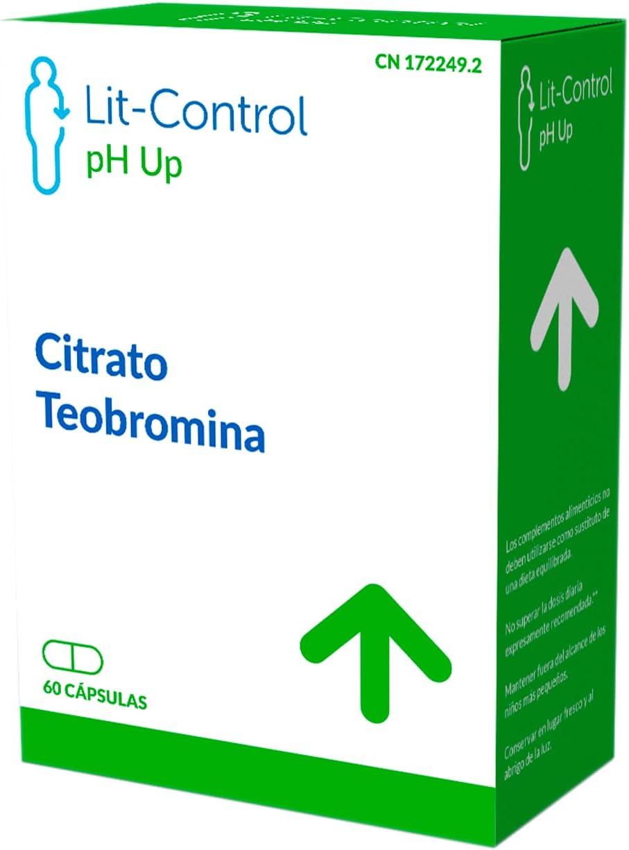 Lit-Control pH Up - Food Supplement - Prevents Urinary Salt Crystallization - Kidney Stones or Kidney Stones - Increases Urinary pH - Patented - 60 Capsules