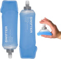 SWIFTER 2x Soft Flask 500ml | Running, Hiking, Cycling Hydration Flask | Collapsible, Leakproof, Reusable | Matt Finish, Sky Blue