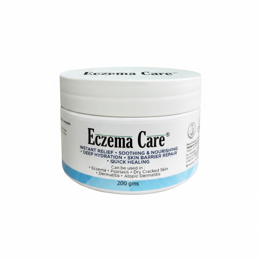 Eczema Care Intense Moisturizing Cream | With Ceramides & Oats | Soothes & Nourishes Skin | Instant Care Cream for Eczema, Very Dry Skin, Atopic Dermatitis, Psoriasis (200 gm)