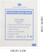 Healeved 30pcs Sterile Gauze Pads 2x2 Gauze Pads, Wound Dressing Tape, Ultra Absorbent Non- Woven Gauze Sponges For Wound Care for Home Outdoor