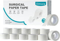 Dimora Paper Medical Tape, White, 16 Rolls, 1 Inch x 10 Yards | Hypoallergenic, For Sensitive Skin, Pain-Free Removal, Easy Tear, Waterproof