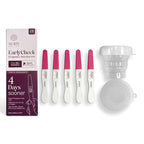 NORY EarlyCheck Pregnancy Test Kit Pack of 5 with Urine Container – Over 99% Accurate – Ultra-Sensitive Detection – Results in Under 1 Minute – Detects Pregnancy 4 Days Early