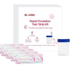 B-Arm Rapid Ovulation Test Strip Kit for Women with 10 Strips & 1 Reusable Container| 99% Accurate & Quick Results in 5 Mins| At Home Fertility Kit| Monitors Most Fertile Days for Planning Pregnancy