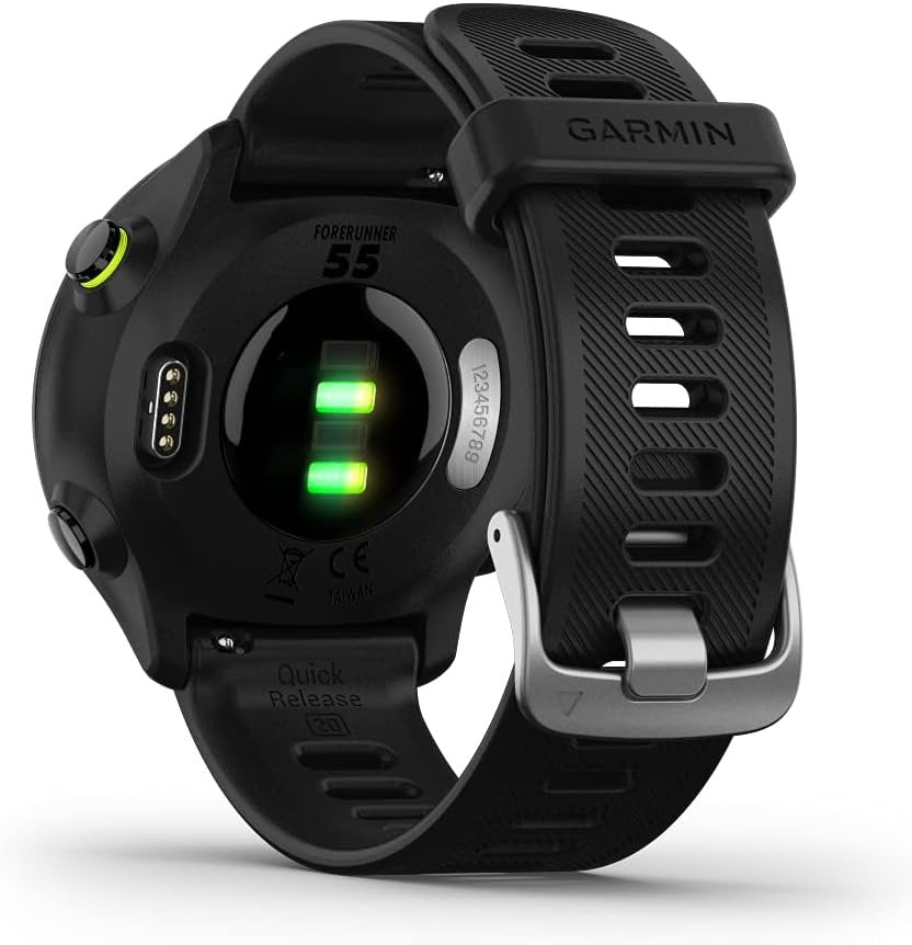 Garmin Forerunner 55, GPS Running Watch with Daily Suggested Workouts, Up to 2 Weeks of Battery Life, Black - 010-02562-00 | Daily Suggested Workouts, Wrist Hr, Up to 2 Weeks Battery, Up to 20 Hr GPS, 42mm Case