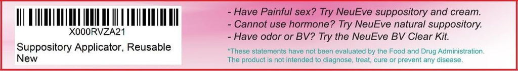 Vaginal Suppository Applicator, Reusable
