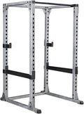 Body-Solid (GPR378 Power Rack - Heavy-Duty Steel Squat Cage with Adjustable Safety Bars and Chin-Up Bar for Home and Light Commercial Gym