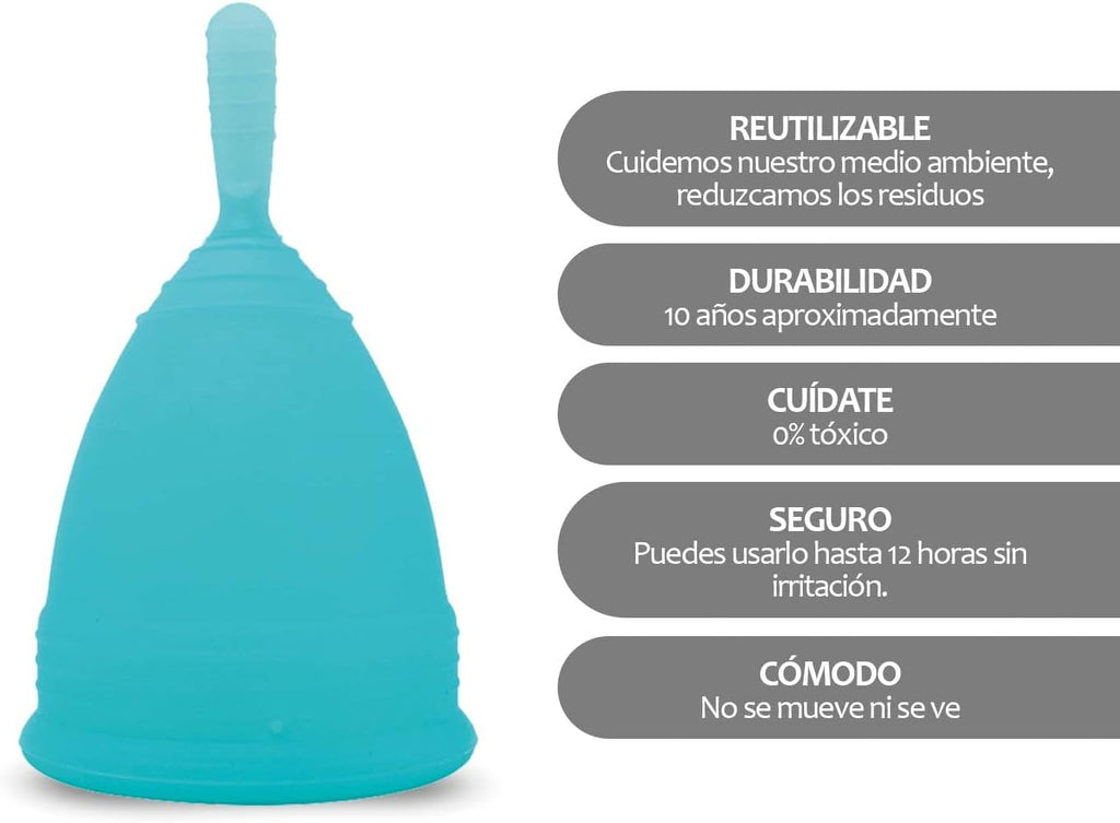 Edicare, Menstrual Cup, Includes Two Cups, 1 Sterilizer and a Carry Bag, Medical Grade Silicone, Soft, Reusable and Washable 100% Safe (L)