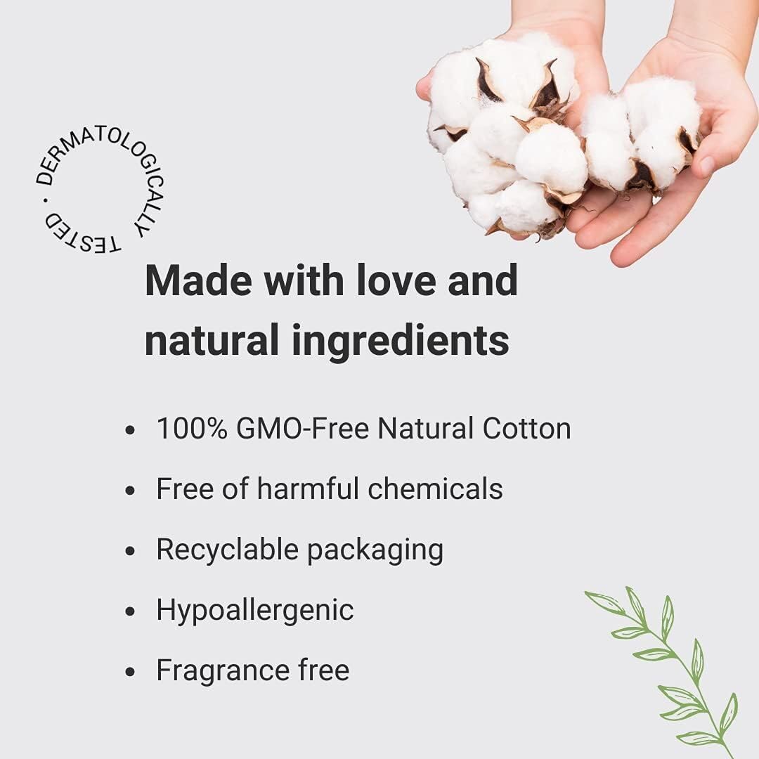 Veeda Natural Cotton Ultra Thin Panty Liners for Women - Breathable Thin Daily Liners are Always Chlorine and Toxin Free - Hypoallergenic & Comfortable Pantyliners - 120 Count